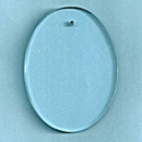 Jade Glass Edge Oval Ornament